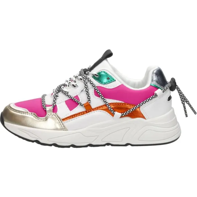 Sub55 sneakers laag wit met roze, foto 2