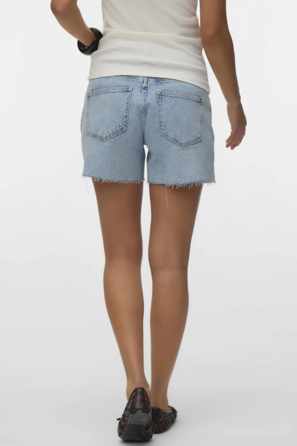 Vero Moda Maternity zwangerschapsshort light blue denim, foto 3