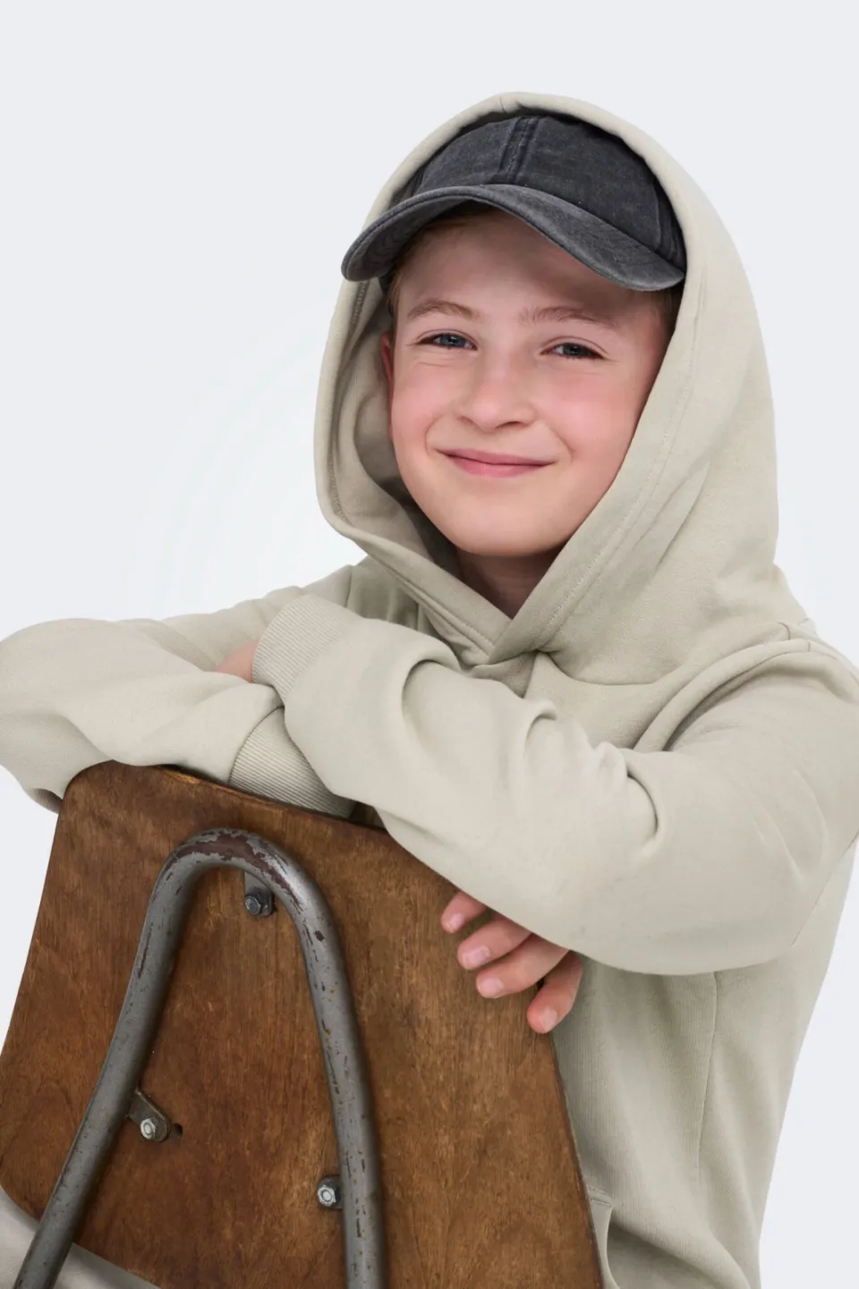 Only & Sons JUNIOR hoodie lichtgrijs, foto 5