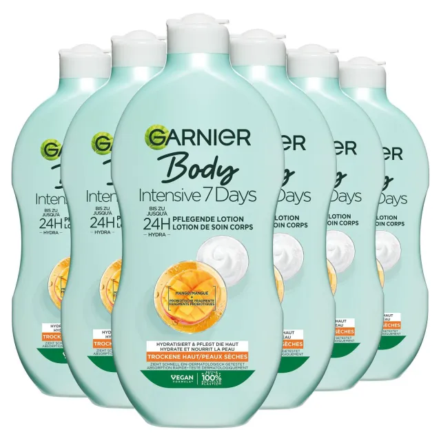 Garnier Body Intensive 7 Days bodylotion 6 x 400 ml
