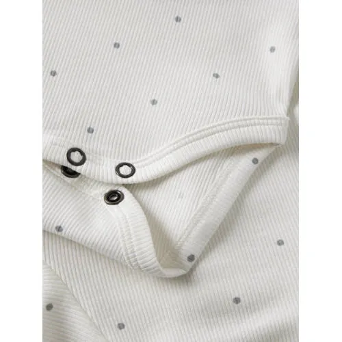 Lil' Atelier BABY gebreide romper met stippen - ecru, foto 2