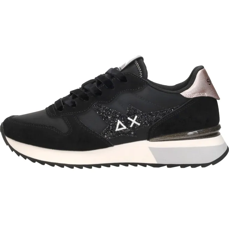 Sun68 Stargirl Glitter Logo sneakers zwart, foto 2