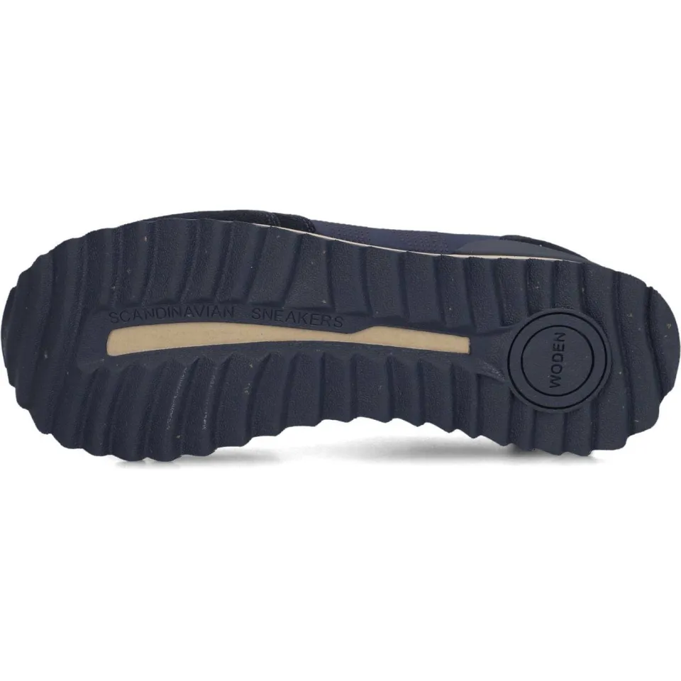 Woden Ronja Plateau sneakers donkerblauw blauw, foto 5