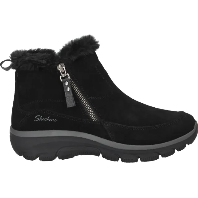 Skechers Easy Going Cool Zip enkellaarsjes zwart