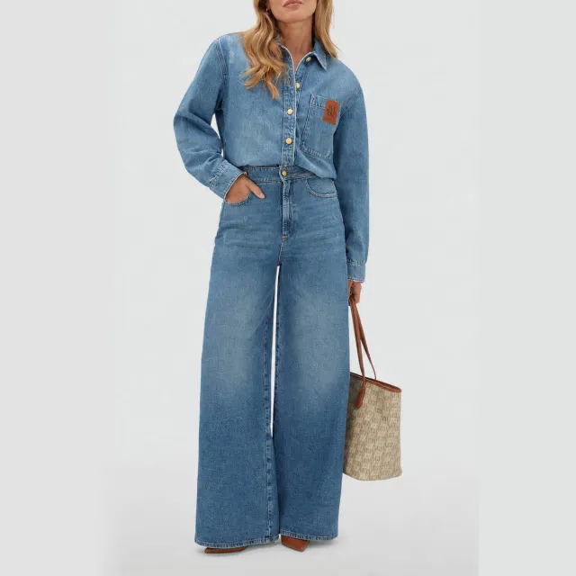 Josh-V JOSH V Dessie denim blouse lichtblauw