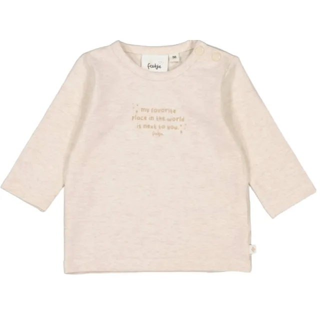 Feetje longsleeve offwhite melange, foto 2