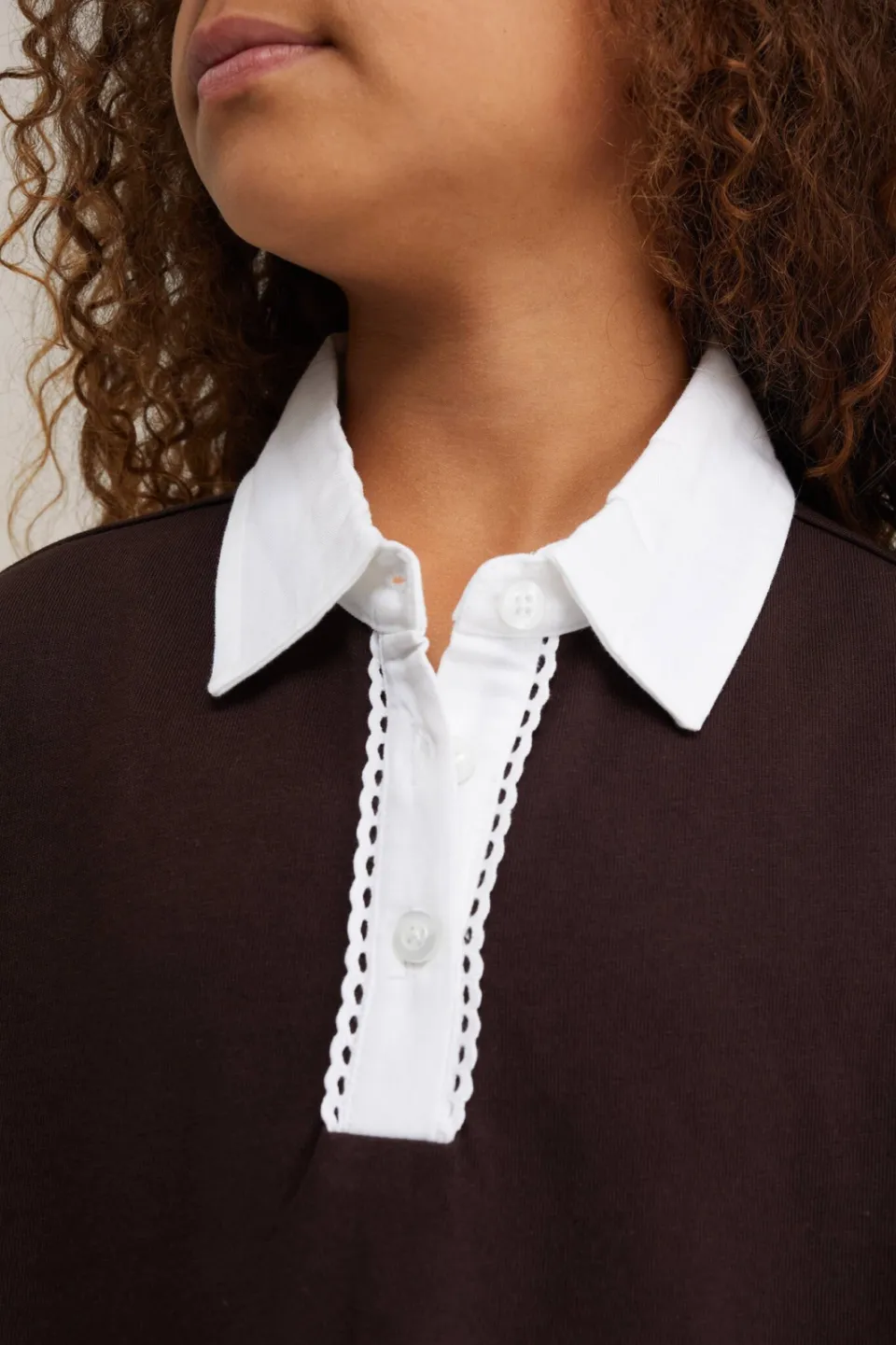 WE Fashion polo - donkerbruin, foto 4