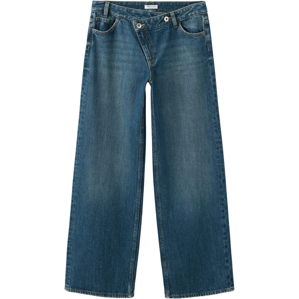 Mango TEEN straight leg jeans - donkerblauw, foto 2