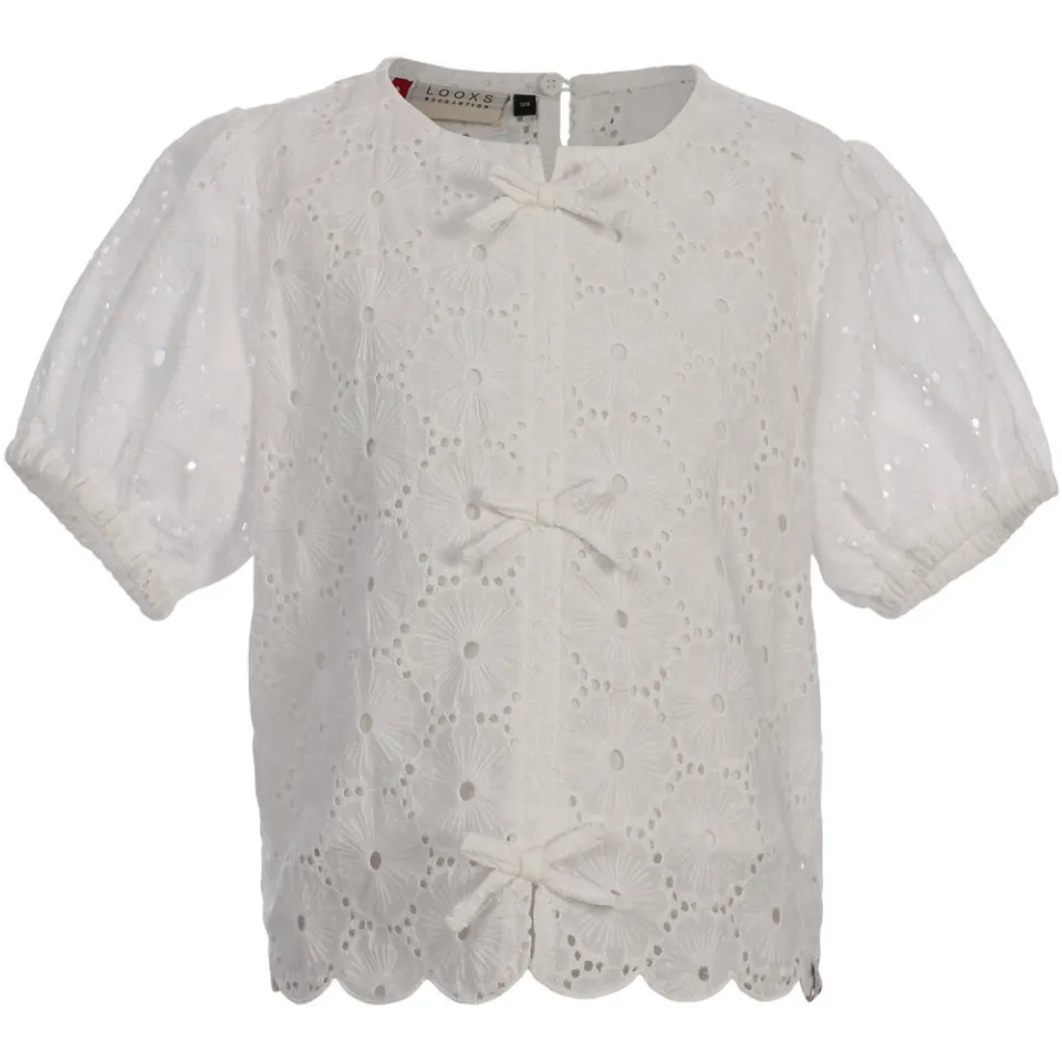 LOOXS Little T-shirt wit broderie, foto 2