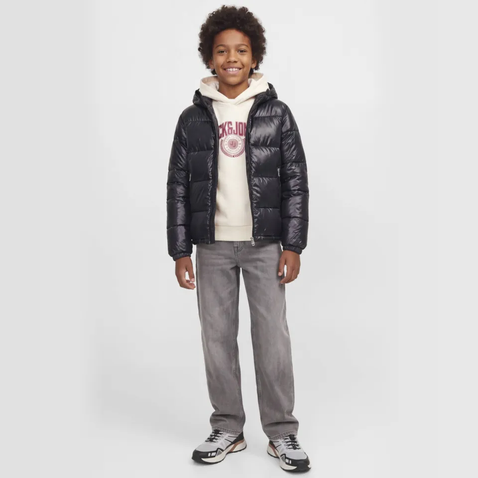 Jack & Jones JUNIOR hoodie met logo - ecru, foto 6