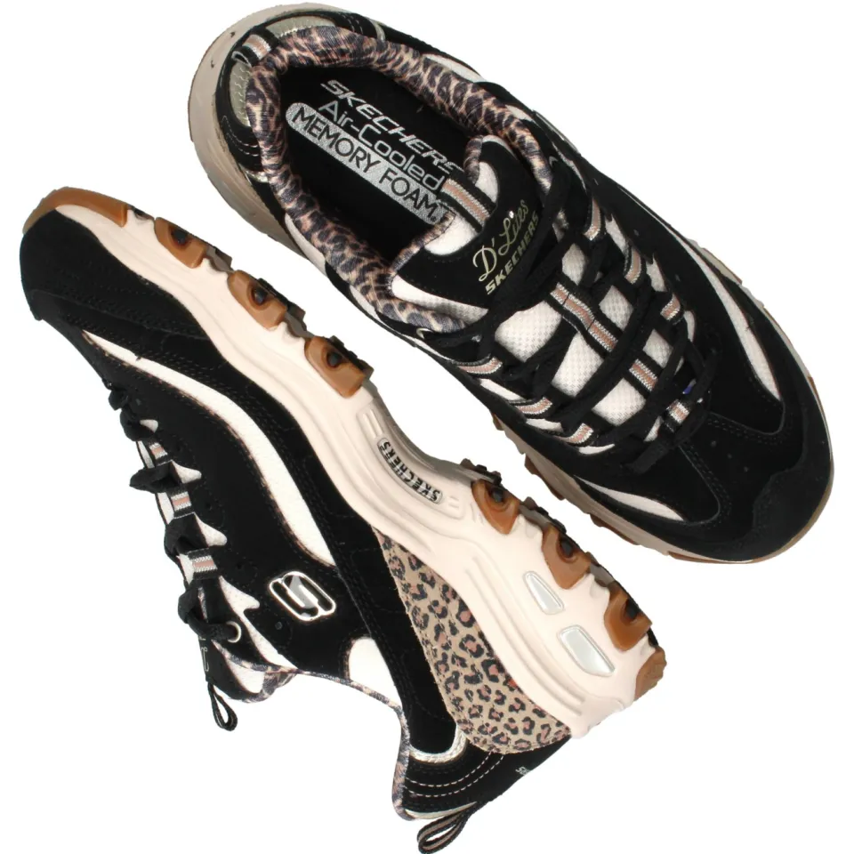 Skechers D'Lites Wild Charm sneakers zwart, foto 8