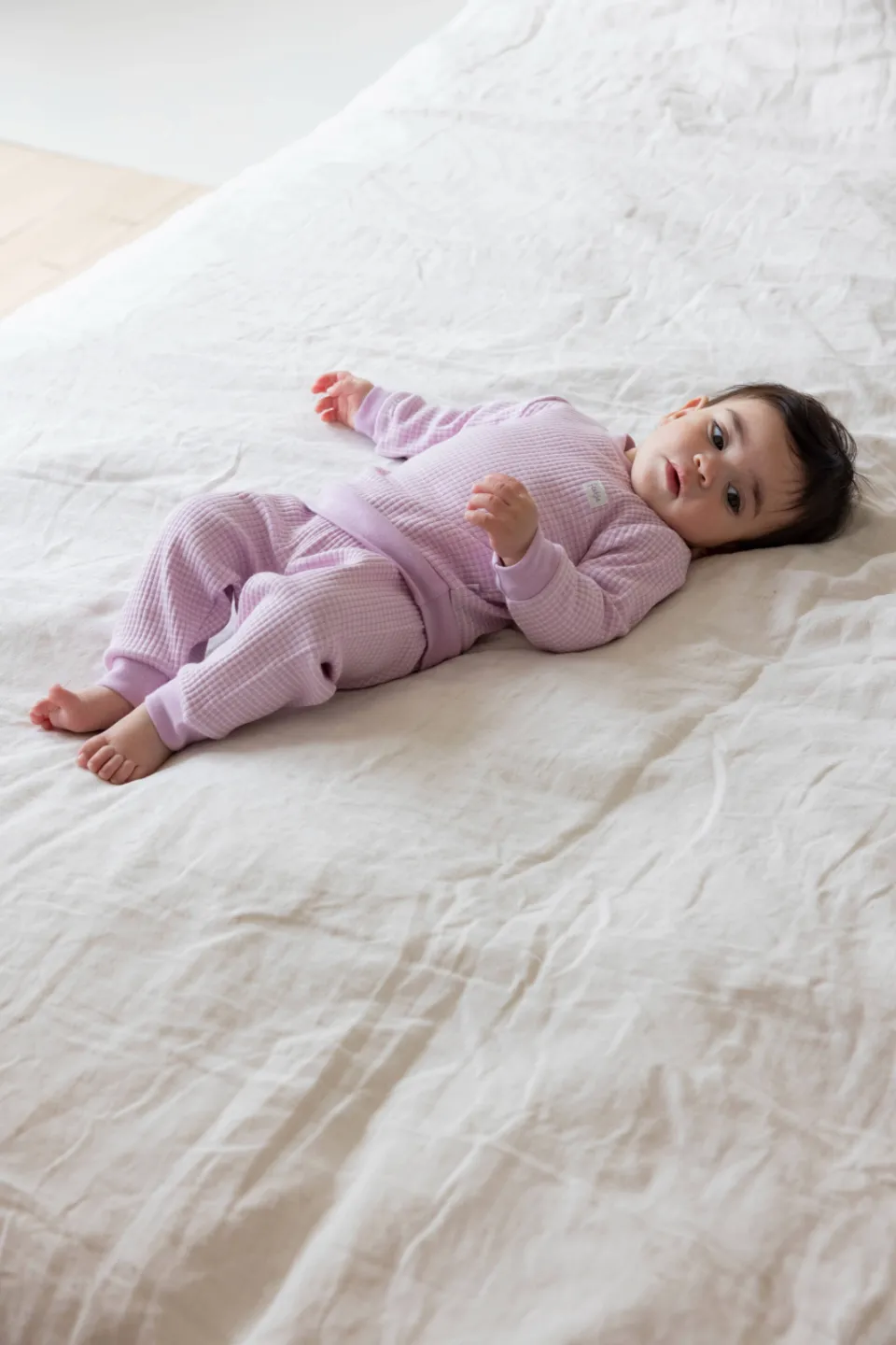 Feetje unisex wafel pyjama lila, foto 5