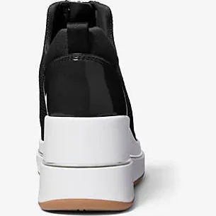 Michael Kors Emmy wedge zip slip on sneakers zwart, foto 2