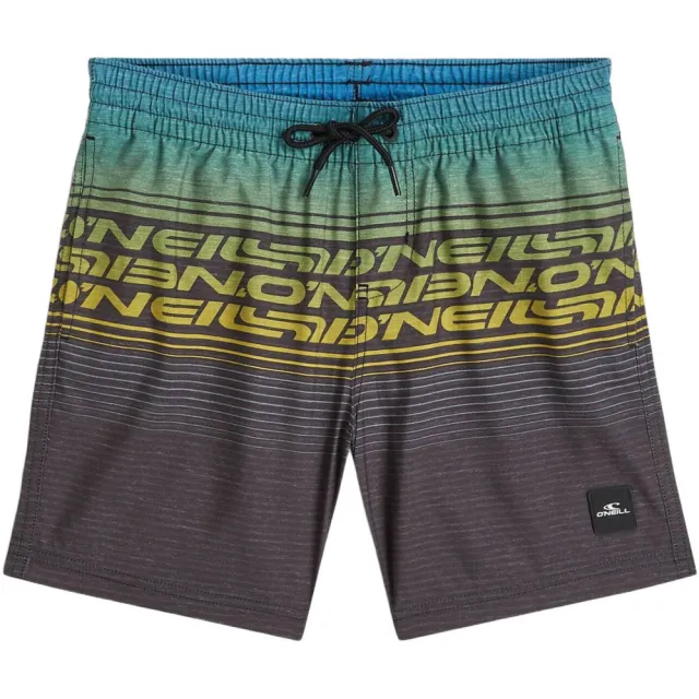 O'Neill zwemshort Logo Stripe bruin/turquoise