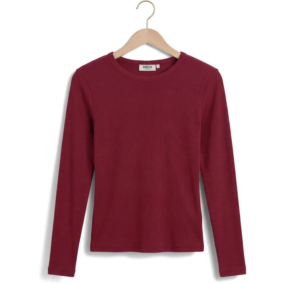 MSCH Copenhagen longsleeve donkerrood, foto 2