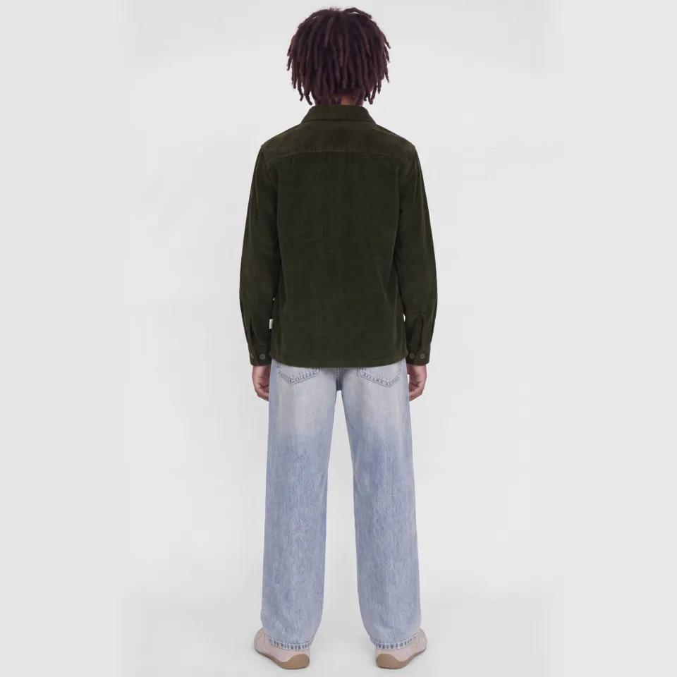 Jack & Jones JUNIOR corduroy overhemd - donkerbruin, foto 5