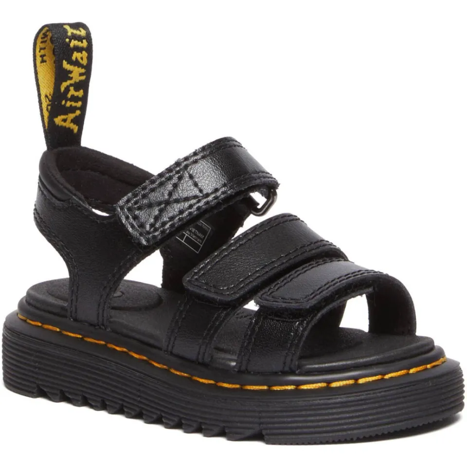 Dr. Martens Klaire T leren sandalen zwart, foto 5