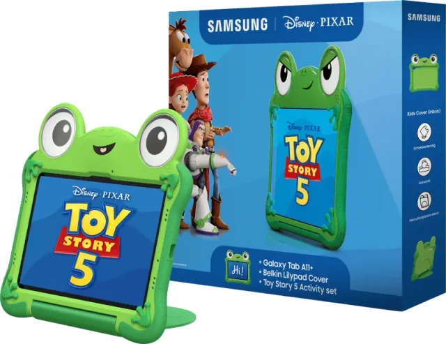 Samsung Galaxy Tab A11 Plus 11 inch 128GB Wifi Zilver + Toy Story Lily Pad Kids Cover