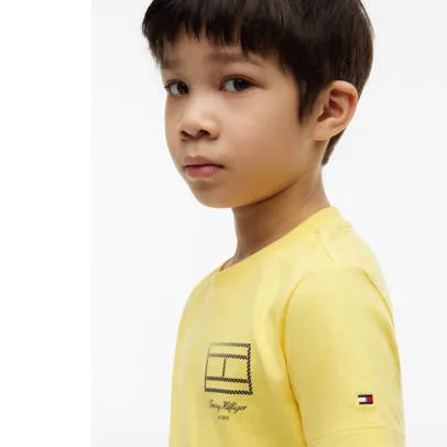 Tommy Hilfiger t-shirt geel, foto 5