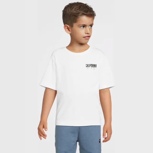 NAME IT T-shirt wit met print Wit California