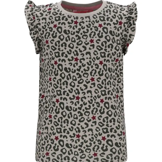 TYGO & vito jersey T-shirt met panterprint zand, foto 2