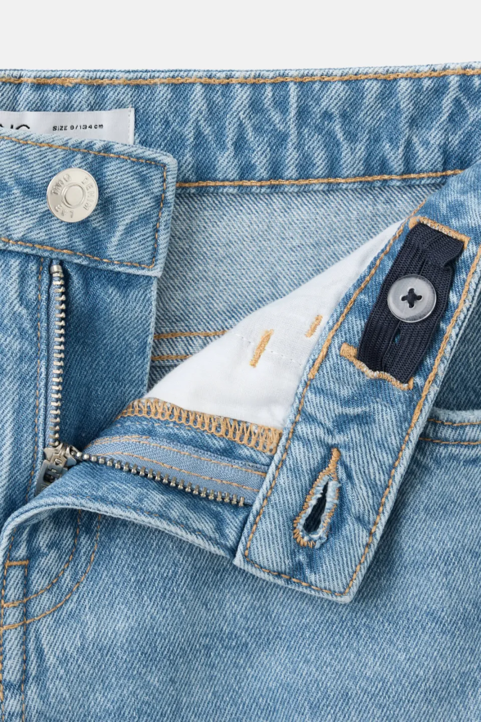 Mango Kids straight leg jeans - lichtblauw, foto 4