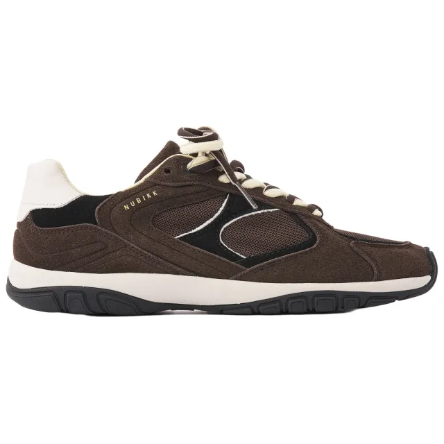Nubikk suède sneakers - donkerbruin