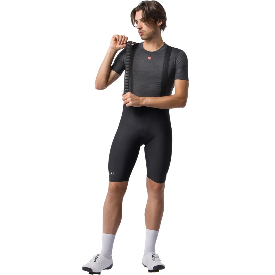 Castelli Espresso Thermal fietsbroek met bretels zwart