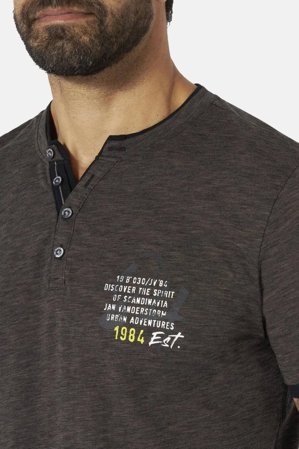 Jan Vanderstorm SEPPOR T-shirt zwart, foto 2