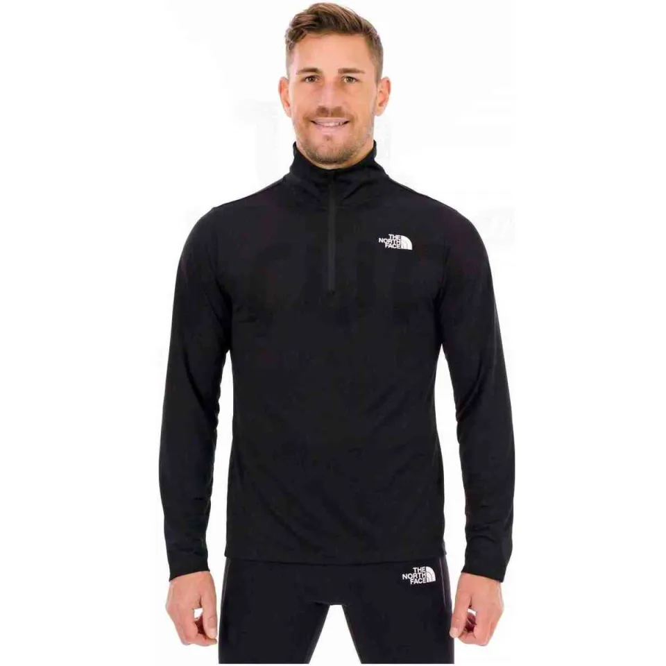 The North Face 24/7 1/4 Zip Tee - Sportshirt, zwart