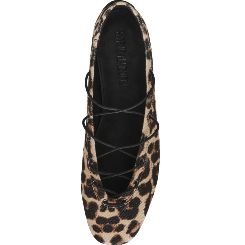 Steve Madden Pointe ballerina's met panterprint beige/zwart, foto 2