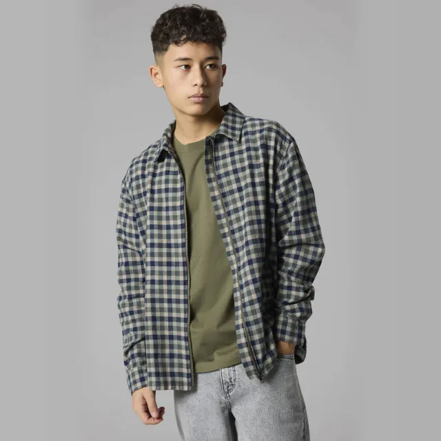 LMTD geruit overshirt - donkerblauw Donkerblauw/donkergrijs