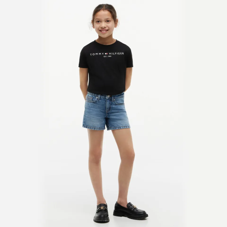 Tommy Hilfiger essential t-shirt zwart, foto 5