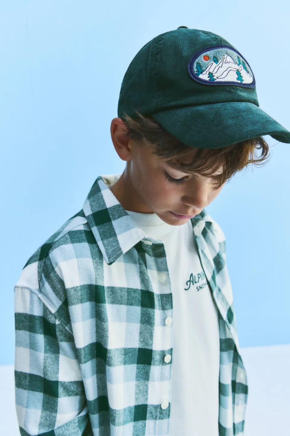 Mango Kids geruit overhemd - blauw/wit, foto 4