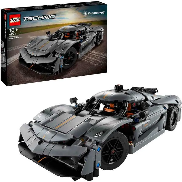 Lego Technic Koenigsegg Jesko Absolut grijze hypercar Auto Bouwpakket voor Kinderen 42173, foto 2