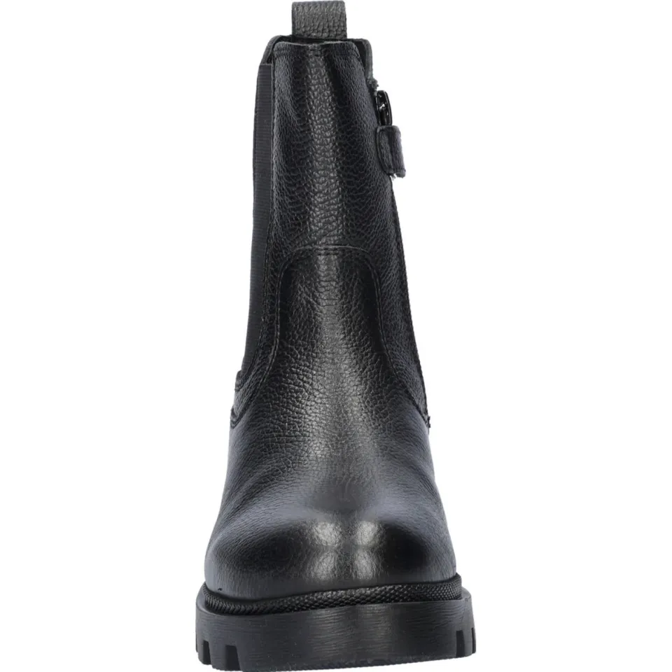 Nelson Kids chunky leren chelsea boots zwart, foto 4