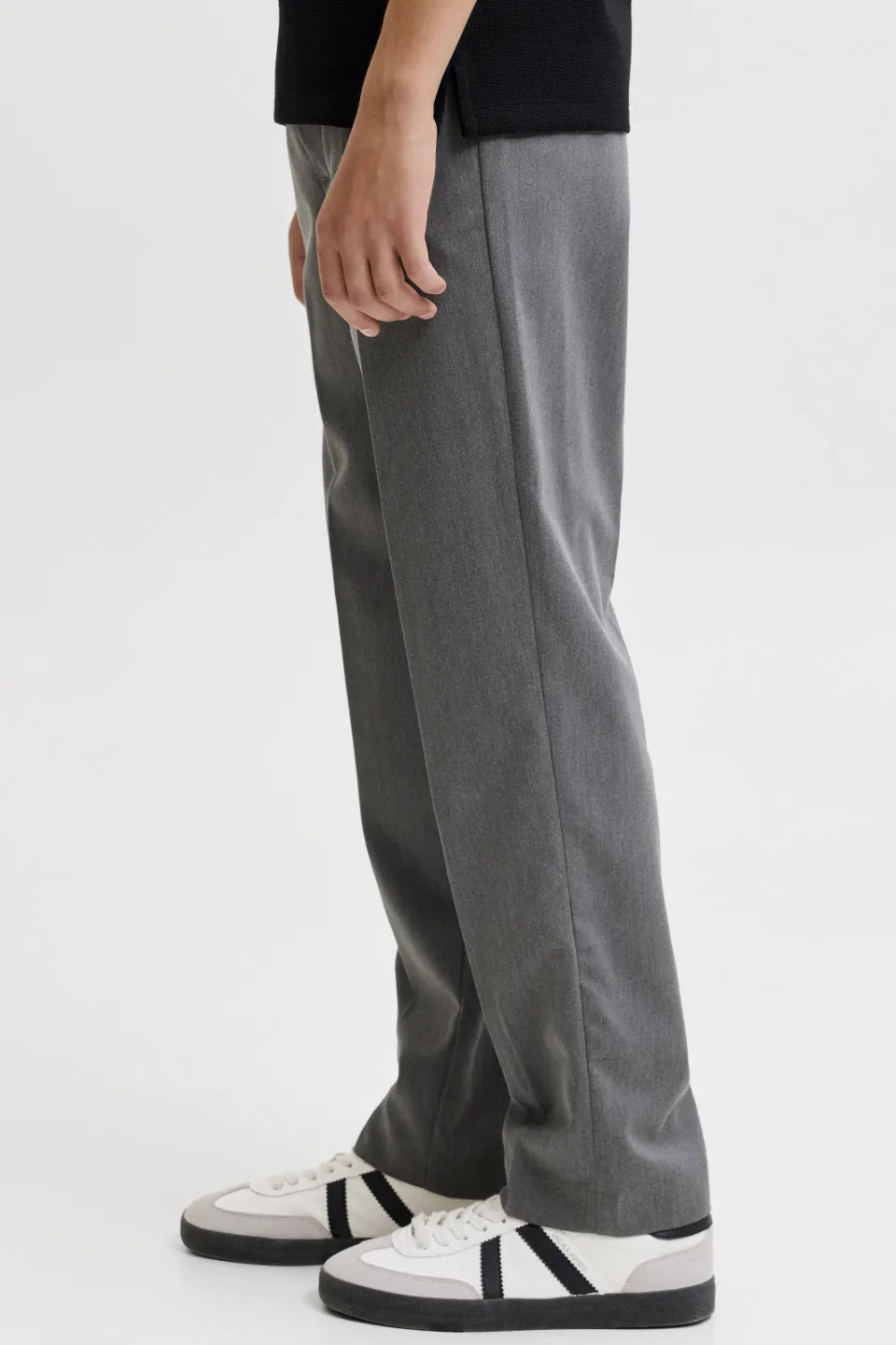 Jack & Jones casual broek grijs melange, foto 4
