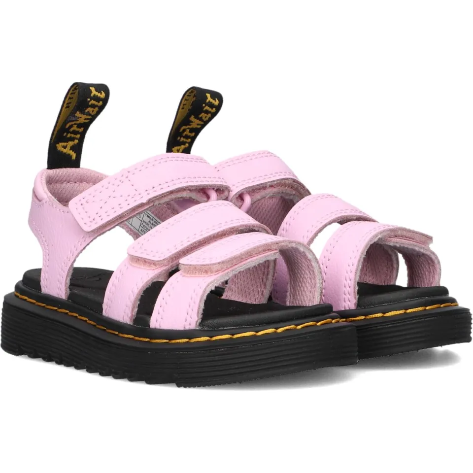 Dr. Martens Klaire T leren sandalen lichtroze, foto 3