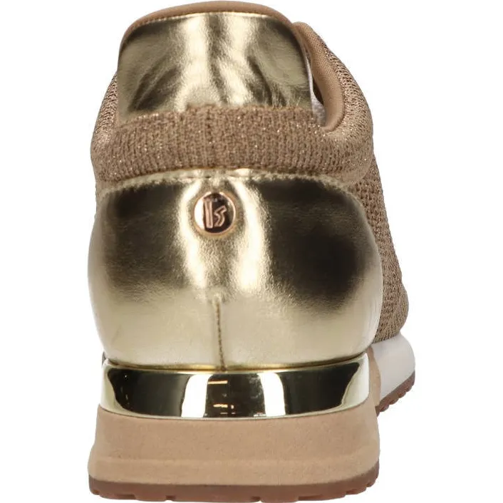 La Strada sneakers met glitters lichtbruin/goud, foto 5