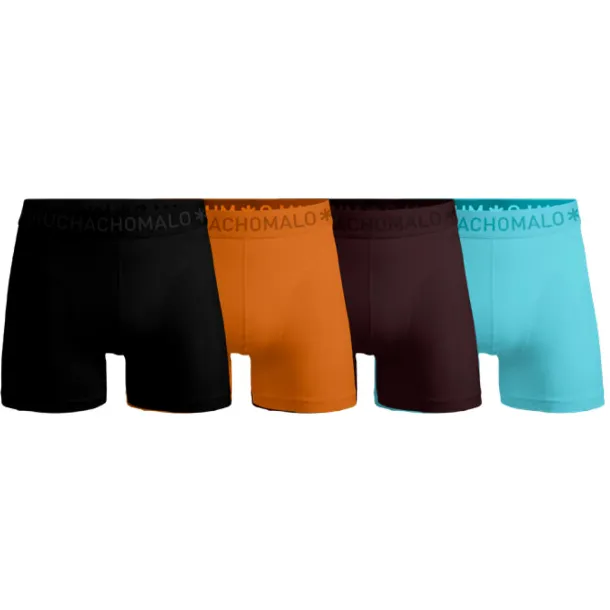 Muchachomalo Men 4-pack boxer shorts solid veelkleurig