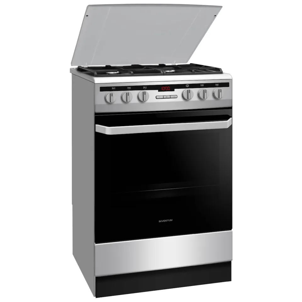 Inventum VFG6034WGRVS gasfornuis RVS, foto 2