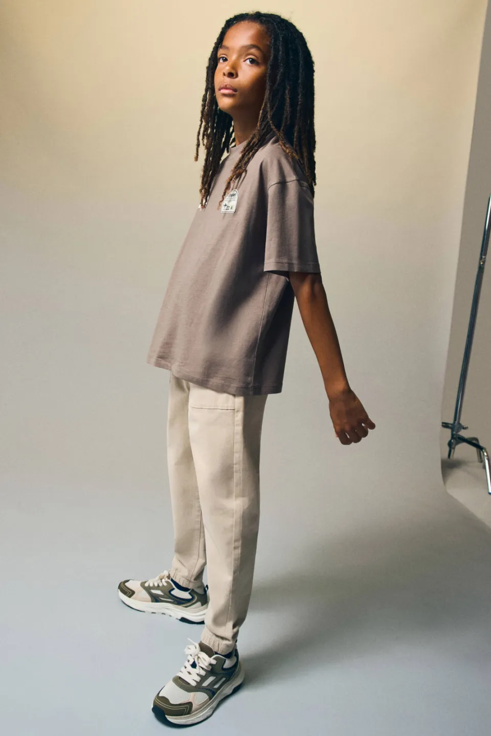 Mango joggingbroek beige, foto 4