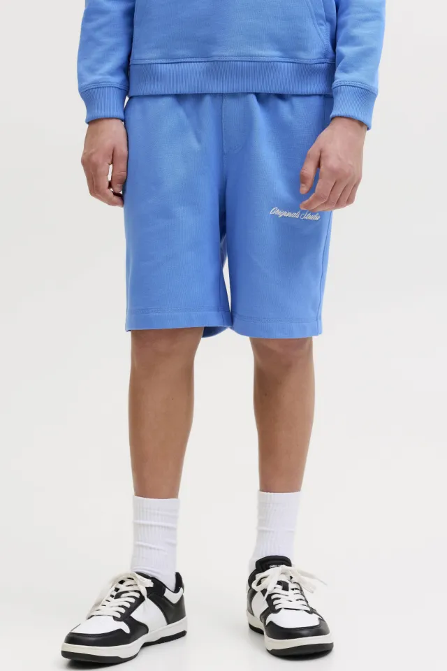 Jack & Jones Junior sweatshort hardblauw, foto 3