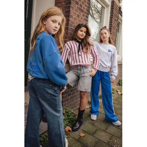 Indian Blue Jeans oversized sweater met backprint - blauw, foto 4