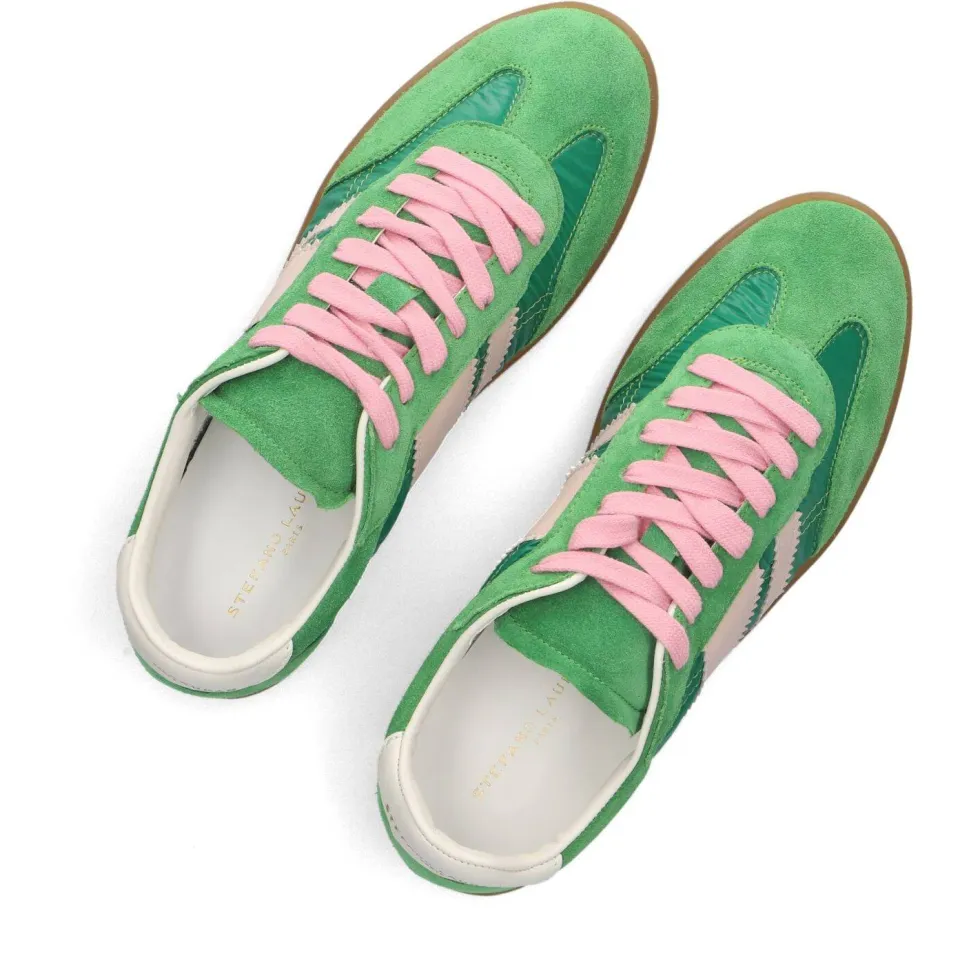 Stefano Lauran Sneakers 1white119 Groen, foto 4