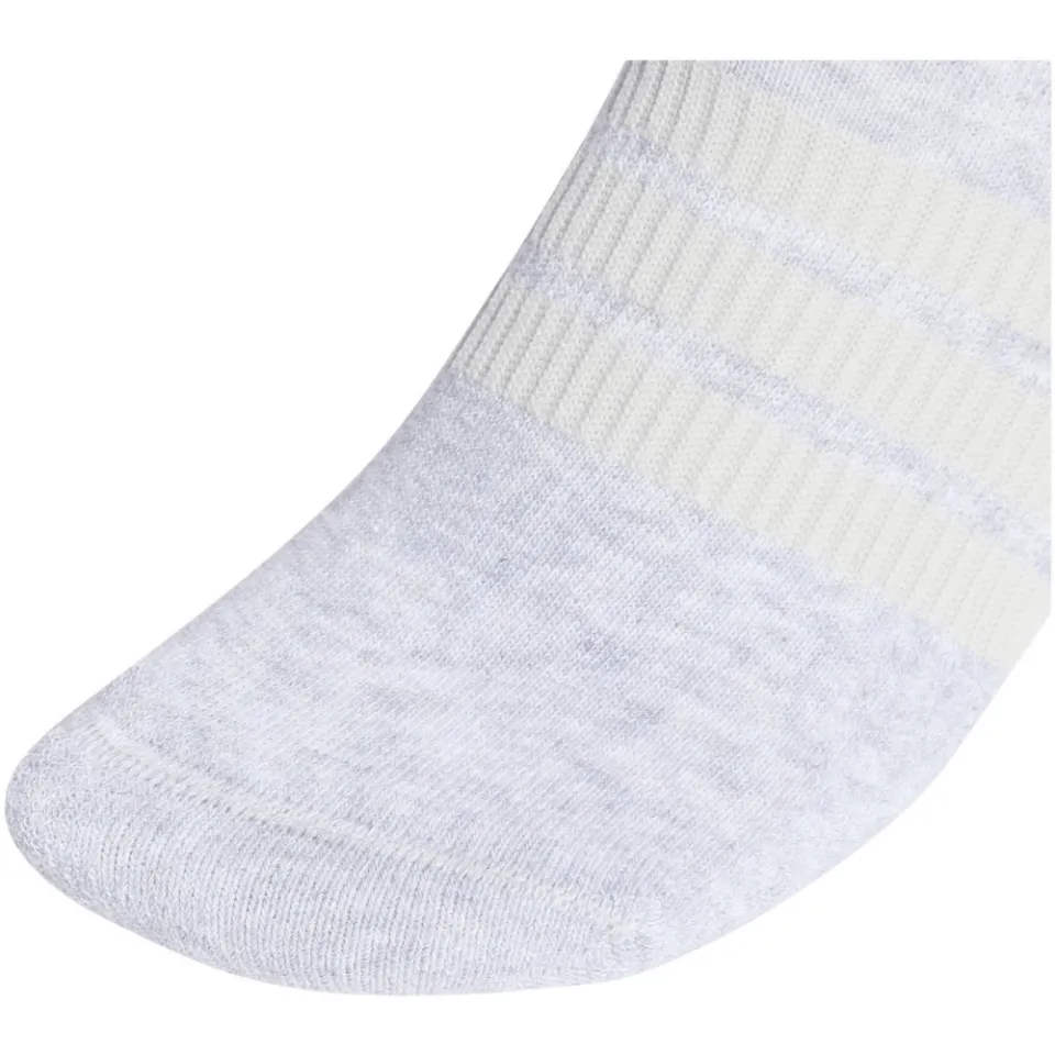 Adidas Essential ankle sportsokken zwart wit grijs 3-pack, foto 3