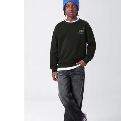 NAME IT KIDS NKMBEN wide leg jeans - zwart, foto 4