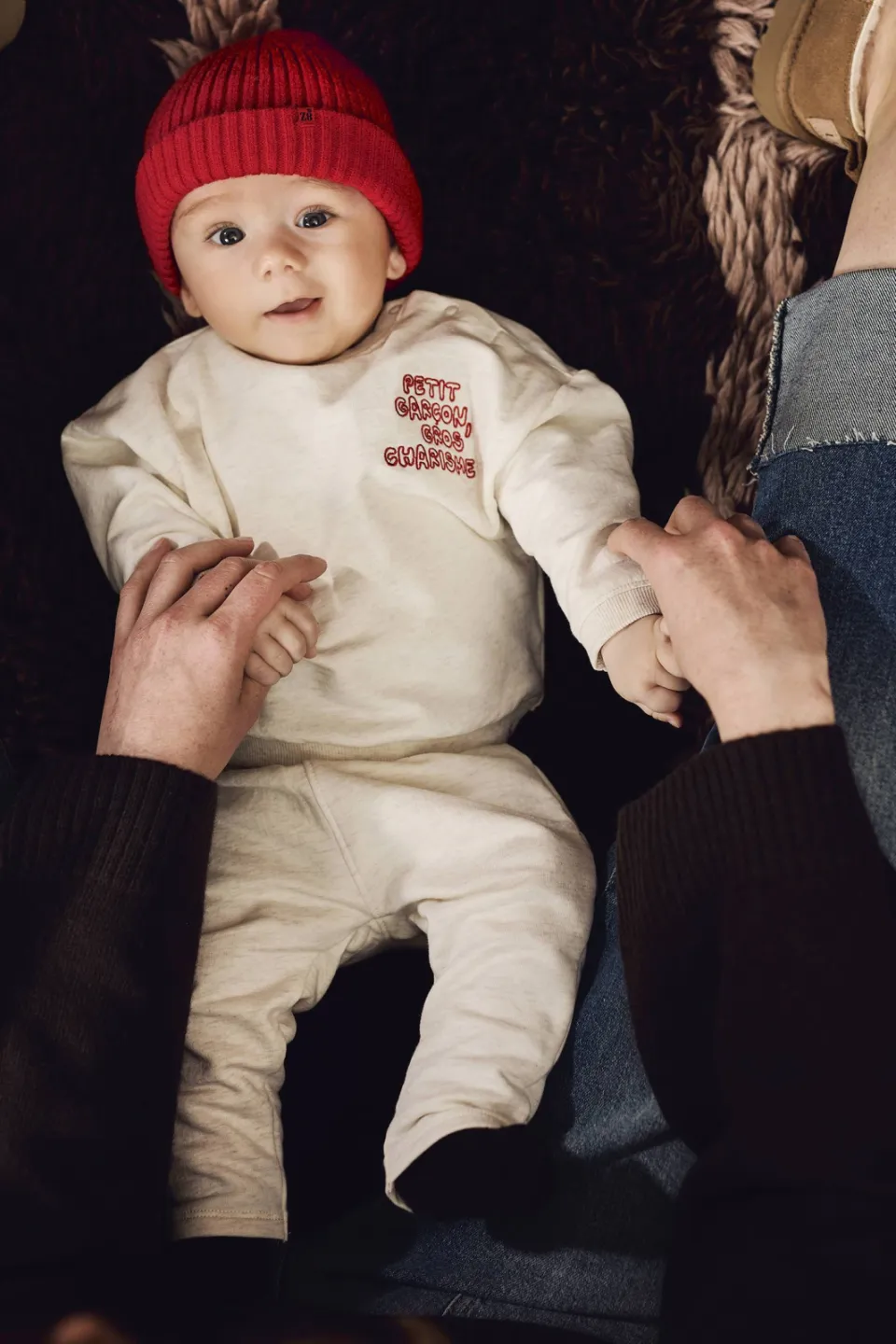 Z8 newborn Jaimy babybroek zand