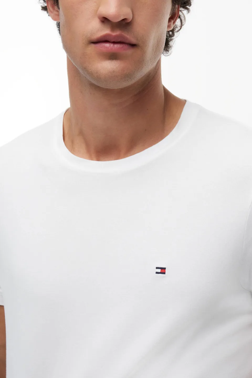 Tommy Hilfiger slim fit t-shirt wit, foto 8