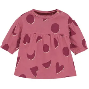 Noppies babyjurk fijn gebreid roze